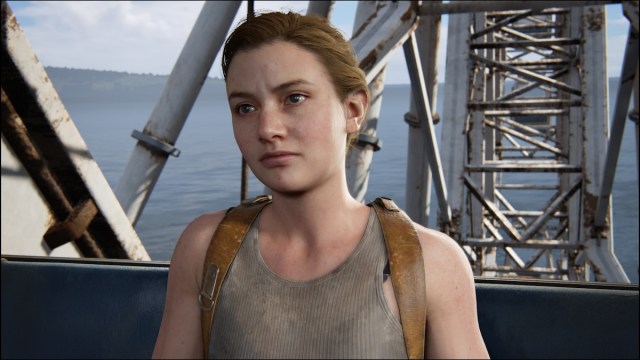 Abby on Ferris Wheel in The Last of Us Part 2 Remastered. 