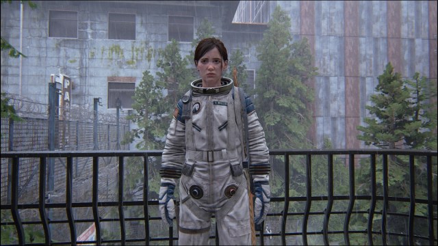 Ellie in spacesuit in The Last of Us Part 2.